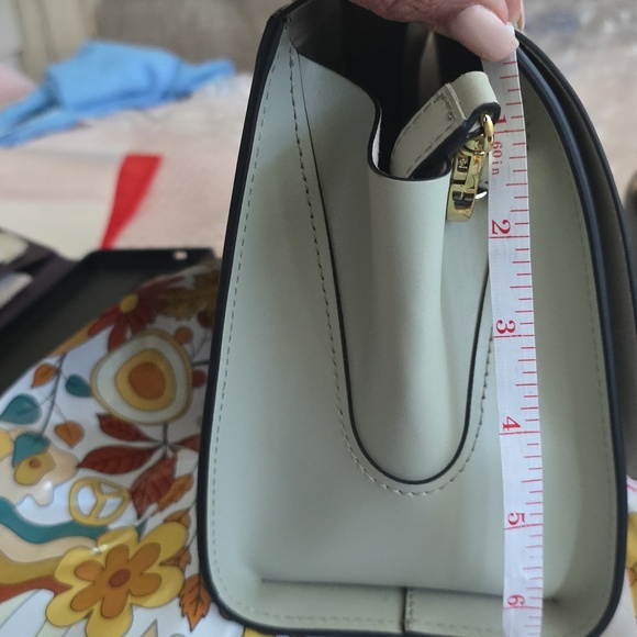 Zac Posen Mint Top-Handle Satchel Handbag with Gold Hardware - Picture 4 of 16